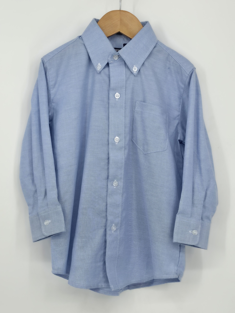 French Toast Boys Oxford Dress Shirt Light Blue Button Down School Uniform 4